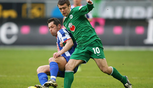 Und auch gegen Pal Dardai hat der Wolfsburger Spielmacher einen schweren Stand