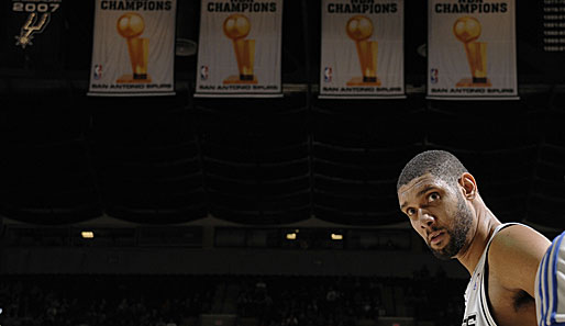 Mit vier NBA-Titeln ist Tim Duncan (San Antonio Spurs, 20,8 Pts, 10,5 Rebs) der erfolgreichste Starter