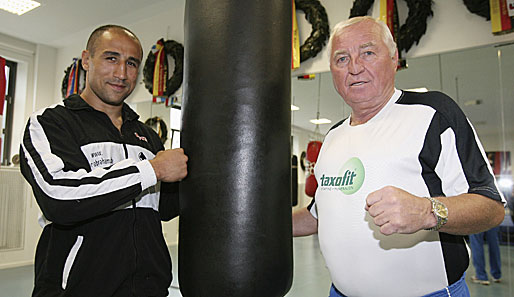 Arthur Abraham mit seinem Trainer Uli Wegner