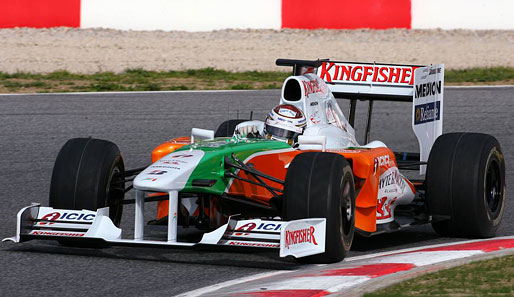 Force India schickte sein neues Auto bereits Anfang März in Jerez zum ersten Mal auf die Strecke
