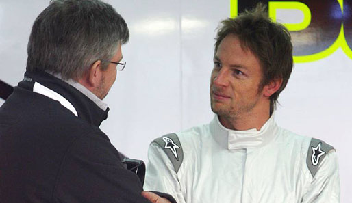 Brawn setzte bei der Besetzung seiner Cockpits auf Bewährtes. Neben Jenson Button (r.) erhält Rubens Barrichello eine neue Chance