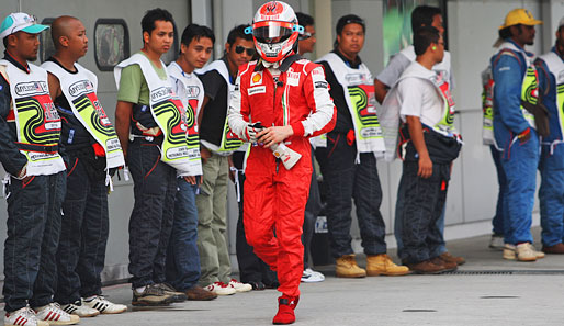 Kimi Räikkönen wollte eigentlich um die Pole-Position kämpfen, stattdessen wurde er nur Sechster