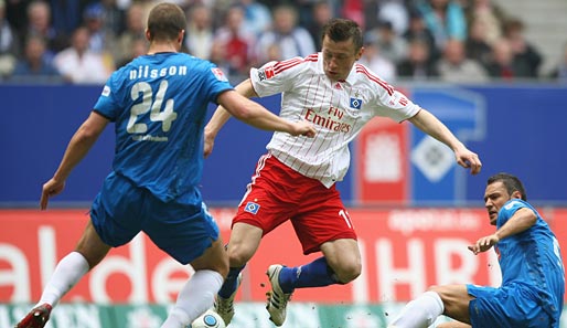 Ivica Olic überzeugte wie immer mit einem engagierten Spiel für den HSV