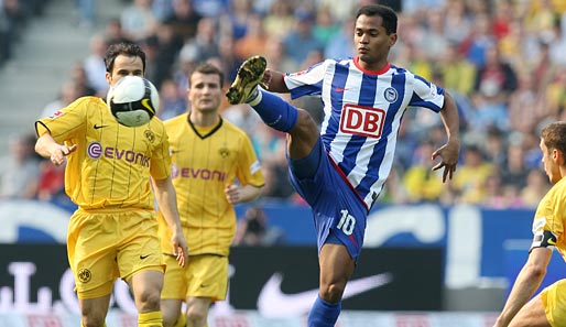Hertha BSC - Borussia Dortmund: Die Berliner um Raffael wollten gegen den BVB ihre Tabellenführung verteidigen