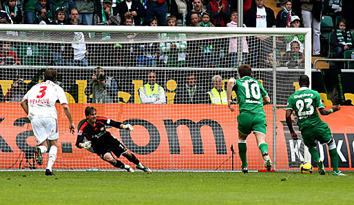 Wolfsburg - Leverkusen 2:1: Grafite trifft nach einem zweifelhaften Elfmeterpfiff zum 1:0