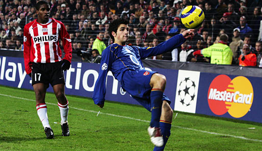 Cesc Fabregas 2004 als 17-Jähriger gegen Eindhoven in der Champions League