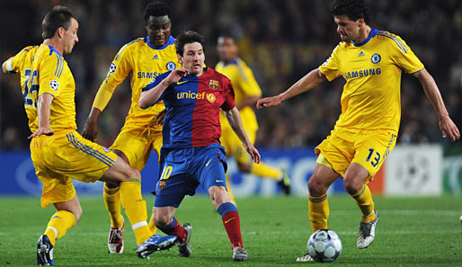 Chelsea spielt in Barcelona beherzt nach vorn und drängte selbst einen Messi weit in die eigene Hälfte