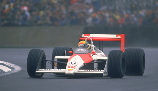Den letzten davon 1991 mit Ayrton Senna (hier beim Rennen in Silverstone im Jahr 1988)