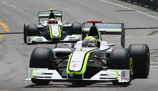 Button und Brawn-GP-Kollege Rubens Barrichello dominierten den Monaco-GP nach Belieben