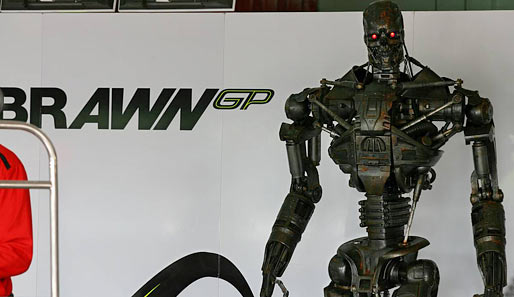 Brawn GP rührte mit dem PR-Gag die Werbetrommel für den neuen Terminator-Film "Salvation"