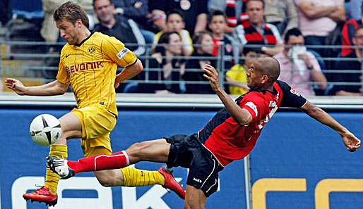Frankfurt - Dortmund 0:2: Der BVB feierte in Frankfurt den sechsten Sieg in Serie, mussste sich aber lange gedulden