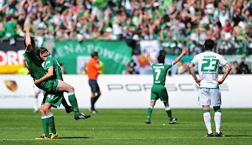 Der VfL führte schnell mit 3:0 und es gab nur noch Jubel auf Seiten der Wolfsburger