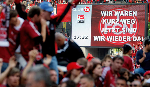Nürnberg - Cottbus 2:0: Nach nur einem Jahr Abwesenheit kehrt der Club in Deutschlands höchste Spielklasse zurück
