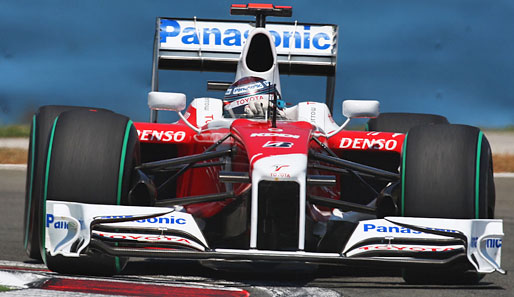 Sogar Jarno Trulli im Toyota war noch schneller als die Roten