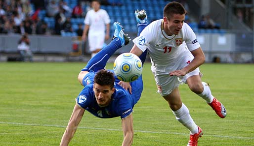 Italien und Serbien lieferten sich ein umkämpftes Match. Am Ende wurde es ein 0:0