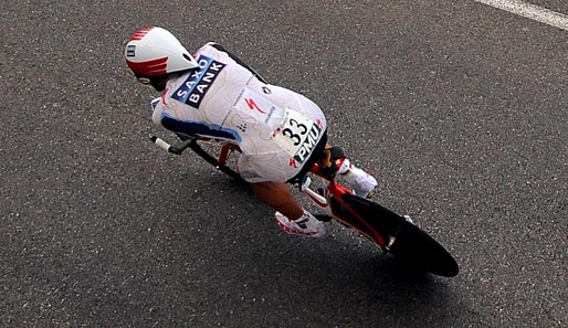 Doch gegen einen Mann war heute kein Kraut gewachsen. Fabian Cancellara vom Team Saxo Bank pulversisierte Wiggins' Zeit...