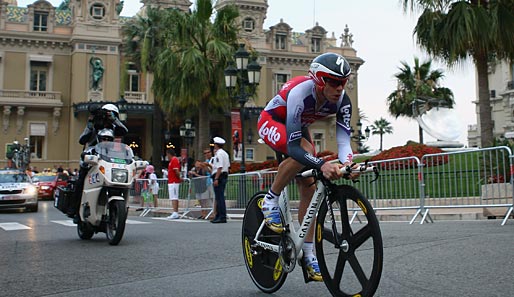 ...noch der Vorjahreszweite Cadel Evans vom Team Silence-Lotto konnten den Schweizer Olympiasieger gefährden