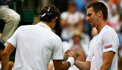 Robin Söderling musste Federer nach drei Sätzen zum Sieg gratulieren. Anders als im Finale der French Open konnte er den Schweizer aber zwei Mal in den Tie-Break zwingen