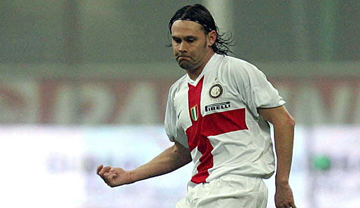 Seine bisher vorletzte Station: Inter Mailand. Atletico lieh ihn im Winter 2008 zu den Nerazzurri aus
