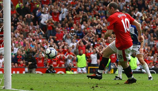 Wayne Rooney erzielte das erste Tor der Red Devils in der neuen Saison