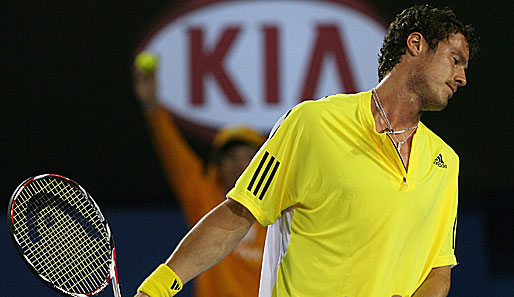 Das letzte Spiel in Australien. Nach der Niederlage gegen Roger Federer gab Marat Safin seinen Rücktritt bekannt