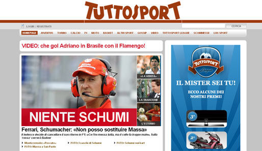 Tuttosport (Italien): Nichts wird es mit Schumis Rückkehr. Die geplatzte Vorfreude von Tuttosport ist förmlich zu spüren