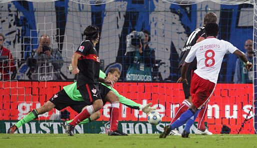 Allerdings: Ze Roberto machte den Sack zu und erzielte das 3:1 für den Hamburger SV