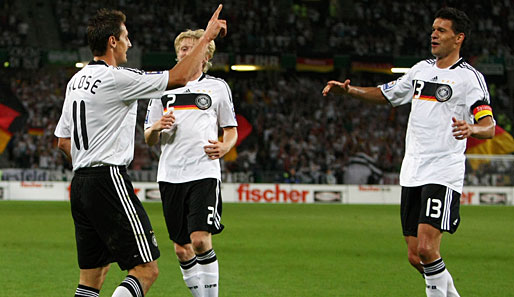 Kloses 3:0 war sein 47. Treffer im 91. Länderspiel für die deutsche Nationalmannschaft