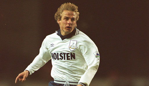 Jürgen Klinsmann (1994–1995): Er brauchte nur 18 Monate um bei den Spurs mit 29 Saisontreffern zur Legende zu werden