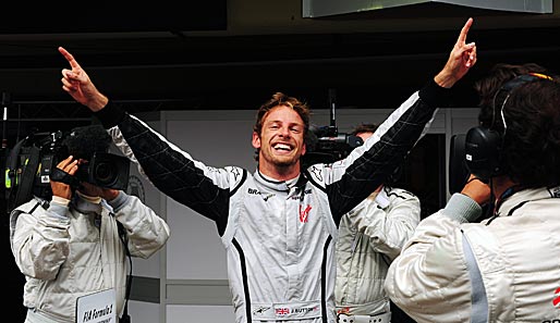 So sieht ein Sieger aus: Jenson Button sicherte sich in Interlagos vorzeitig den Weltmeister-Titel!