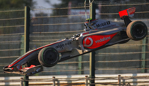 Ein McLaren-Mercedes am Haken. Und das, obwohl es eigentlich im Qualifying gar nicht schlecht lief