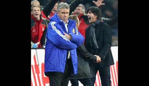 Während Joachim Löw und der DFB feiern, ist bei Russland und Coach Guus Hiddink Tristesse angesagt