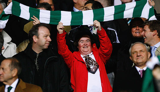 Celtic Glasgow - Hamburger SV 0:1: Susan Boyle, Zweite bei der englischen Ausgabe von "Britain's Got Talent", outet sich als Celtic-Fan