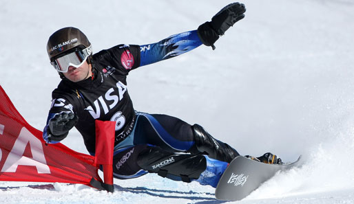 Perfekte Haltung: Der Franzose Sylvain Dufour war beim Riesenslalom der Snowboarder in Colorado kaum zu stoppen