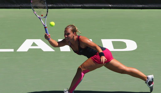 Erste Runde der ASB Classic auf der WTA-Tour in Auckland: Dominika Cibulkova musste sich mächtig strecken und gewann letztlich mit 6:3, 6:4 gegen Aravane Rezai