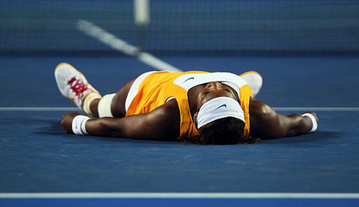 Serena Williams hat gerade Justine Henin im Australian-Open-Finale niedergekämpft. Da kann man schon mal ne Pause brauchen
