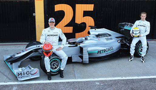 Im Rahmen der Formel-1-Tests in Valencia präsentierte das neue Team den Mercedes GP W01