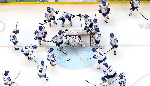 Fortsetzung im Eishockey-Turnier: In der deutschen Gruppe trafen die Finnen auf Weißrussland