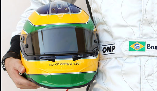 Das ist der Helm von Bruno Senna (Hispania Racing)