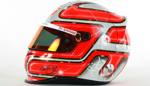 Das ist der Helm von Vitantonio Liuzzi (Force India)
