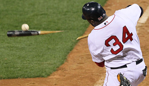 Kein Schlägertyp wie er im Buche steht. David Ortiz von den Boston Red Sox im MLB-Spiel gegen die New York Yankees