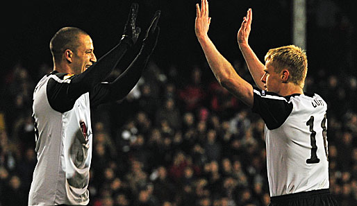 In der 59. Minute brachte Bobby Zamora den FC Fulham mit 1:0 in Führung