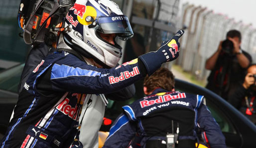 Die Pole sichert sich Sebastian Vettel im Red Bull