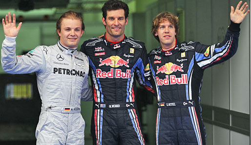 Hinter Webber und Rosberg verschaffte sich Sebastian Vettel eine gute Ausgangslage, um in der WM viele Punkte gutzumachen