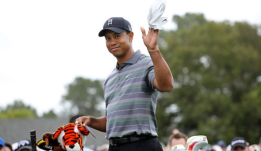 Masters, Tag 1: Er ist wieder da, nach 144 Tagen ohne Turnier-Golf stand Tiger Woods wieder am Abschlag