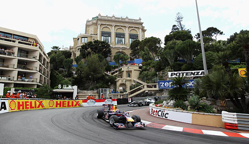 Mark Webber steuerte seinen Red Bull souverän durch die Gassen von Monte Carlo