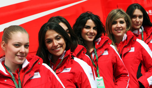 Die Gridgirls des Spanien-GP auf dem Circuit de Catalunya in Barcelona