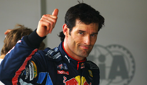 ... freute sich Mark Webber über seine dritte Pole-Position in Folge