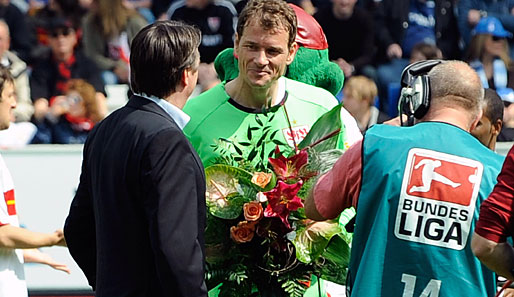 Tränen flossen keine - dennoch ein bewegender Moment: Jens Lehmann wird vor seinem letzten Bundesliga-Spiel geehrt