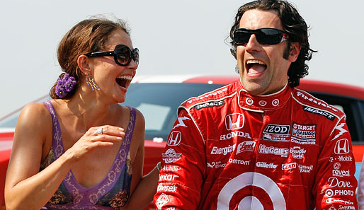Indy 500: Der Schotte Dario Franchitti feiert gemeinsam mit seiner Frau Ashley Judd seinen zweiten Sieg im Nudeltopf